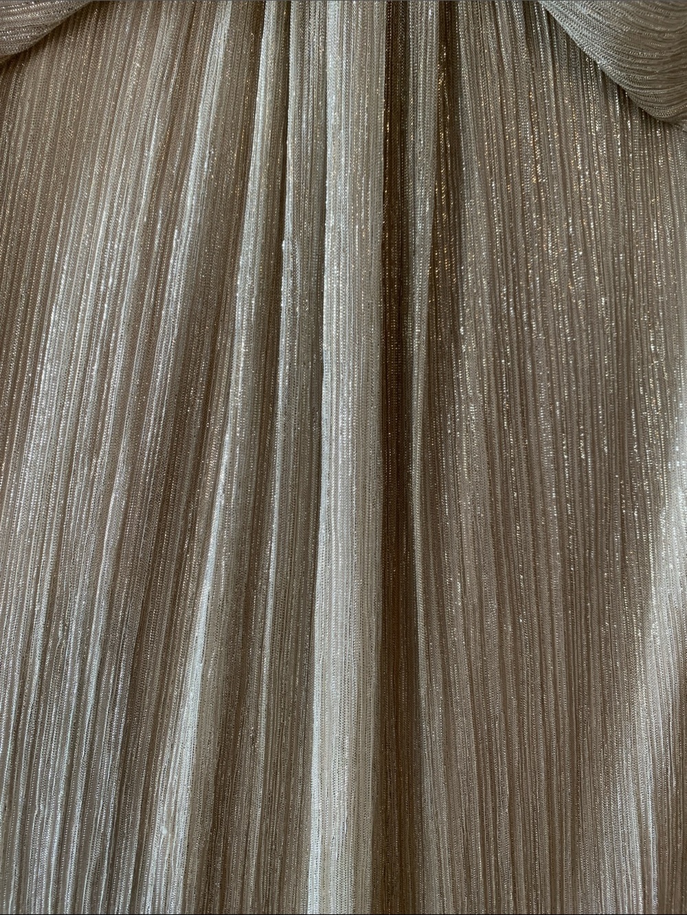 Adrianna Papell Glitter Knit Draped Gown 14 - Picture 6 of 9